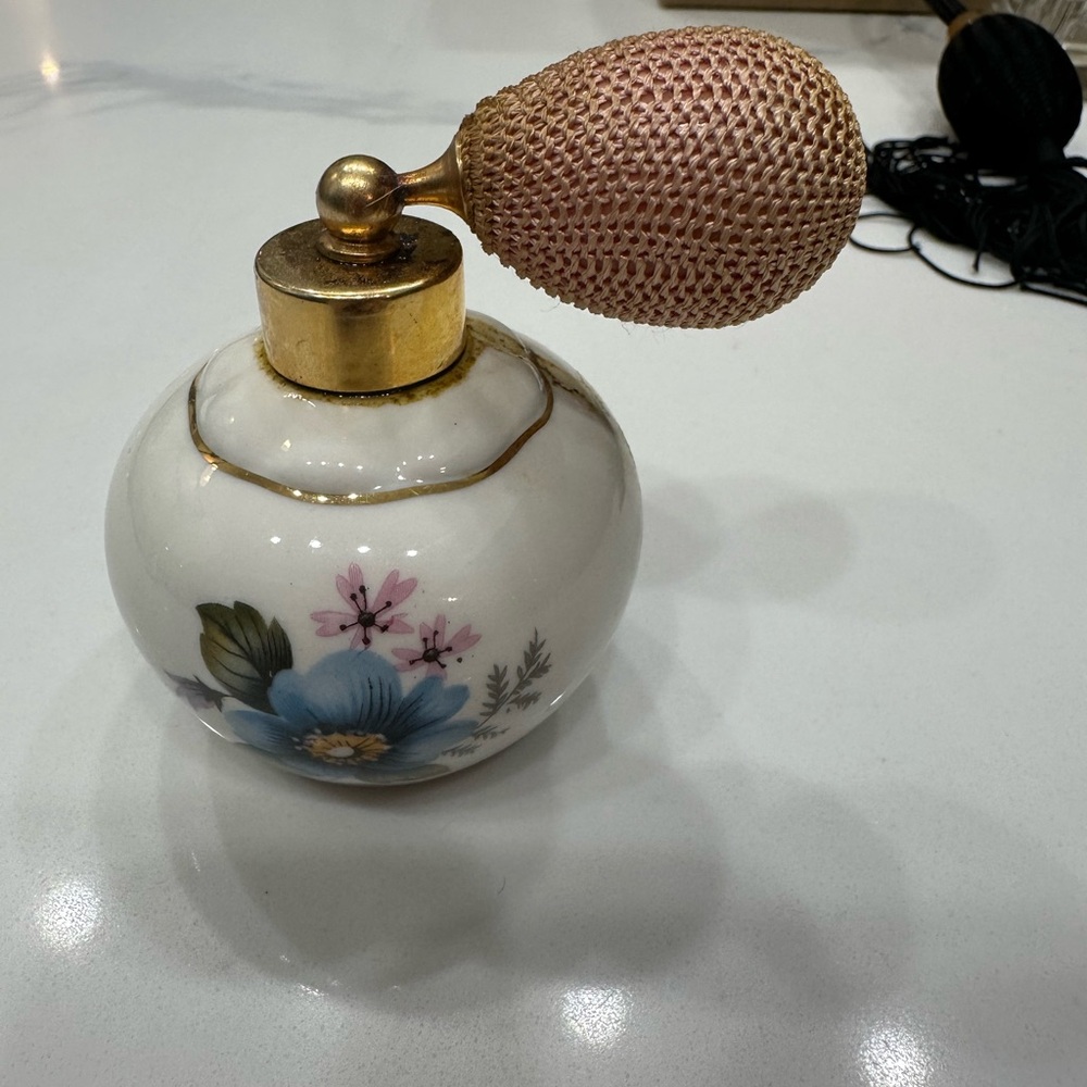 Vintage Royal Bavaria Germany Porclain Atomizer Scent Perfume Spray Bottle